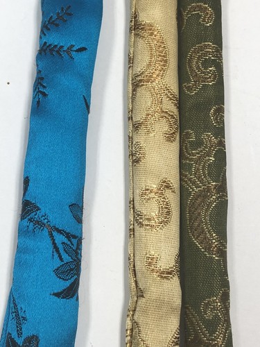 Fantastiche bacchette vintage in astucci di seta - lotto di 3 - 9,5” blu rosso arancio verde - Foto 4 di 12