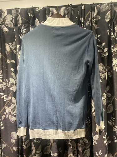 Madcap England 60er Jahre Mod blau Mock Rollkragen Pullover (XS) - Bild 3 von 3