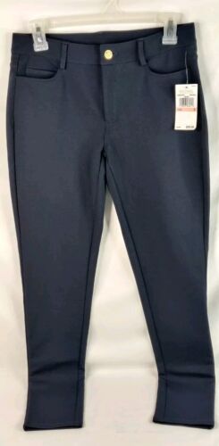 NWT Michael Kors Basics Pants Size 2 New Navy w/ Gold Logo