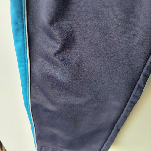 NIKE Track Pants Boys 7 Blue Stripe Elastic Waste Pull On Joggers Swoosh Youth - Picture 9 of 24