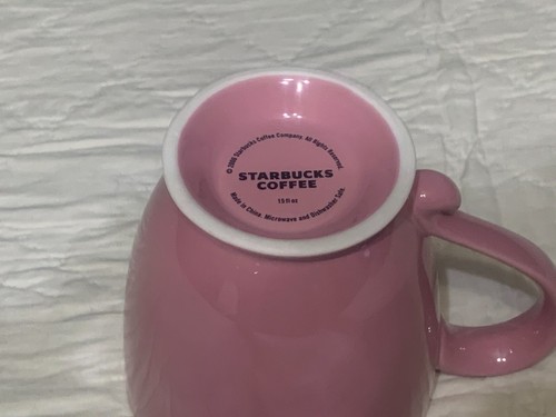 2006 Starbucks Pink/Cream 15 oz. Embossed Sweet Tea/Coffee Cup - Picture 2 of 2