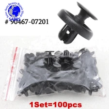 100 Pcs Engine Cover Grille Bumper Retainer Clips Fit #90467-07211 Toyota/ Lexus