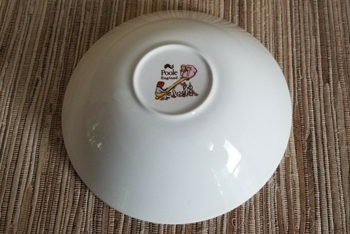 1960s POOLE England NURSERY RHYMES Children's PLATE Bowl MUG Egg Cup 4 PIECE SET - Picture 7 of 12