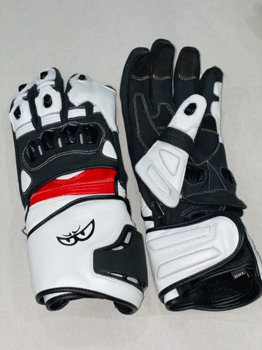 New BERIK Racing Motorbike Leather Gloves Mens Motorcycle Biker Leather Gloves - Picture 2 of 3