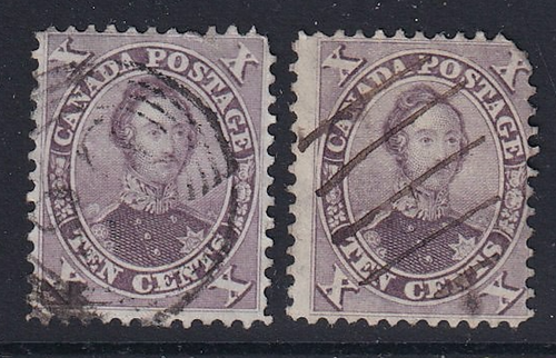 Canada 1859 First Cents Issue #17 Two Shades See*
