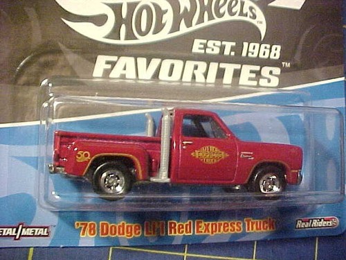 HOT WHEELS 50 YEARS FAVORITES '78 LIL RED EXPRESS DODGE TRUCK! NIP REAL RIDERS - Picture 2 of 5