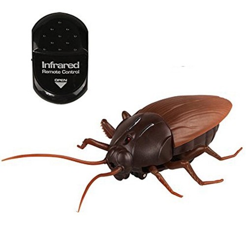 RC Remote Control Cockroach Creepy Insect Scary Toys Infrared Gift Fun - 第 5/7 張圖片