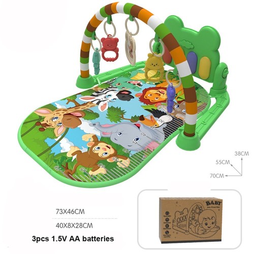 Cartoon Style Baby Activity Gym Rack Gifts Pedal Play Mat Newborn 0-36 Months - Picture 13 of 22