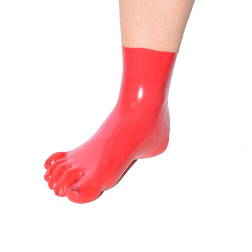 Rubberfashion kurze Latex Zehen Socken, Latexzehensocken Knöchel  - Bild 13 von 30
