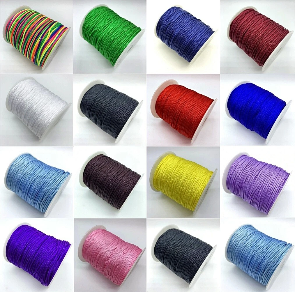 0.5mm 0.8mm 1.0mm 1.5mm Nylon Cord Rope Beading Macrame String Thread  Bracelet