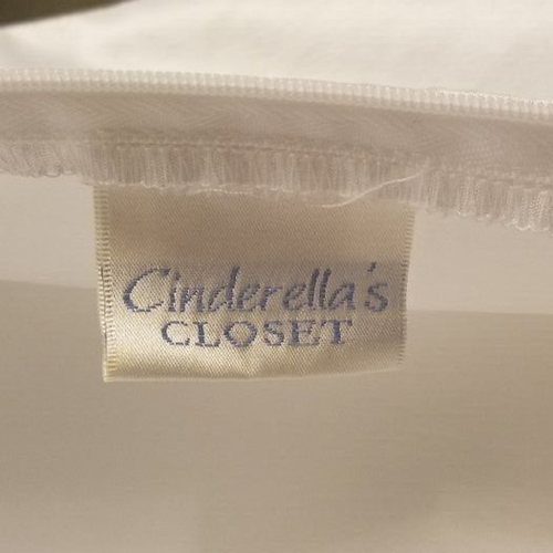 Cinderella’s Closet Girls White Sleeveless Flower Girl Wedding Dress Size 8-10 - Picture 5 of 10