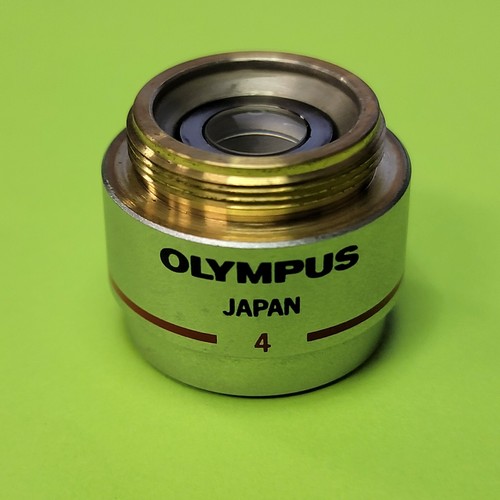 SCHÖNE Olympus CH2 Japan Mikroskop Objektiv 4x E A4 0,10 160/- (roter Streifen) - Bild 11 von 12