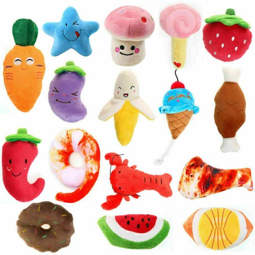 16Pcs Assorted Dog Puppy Pet Toys Plush Chew Squeaky Training Play Bundle Set - Picture 3 of 9