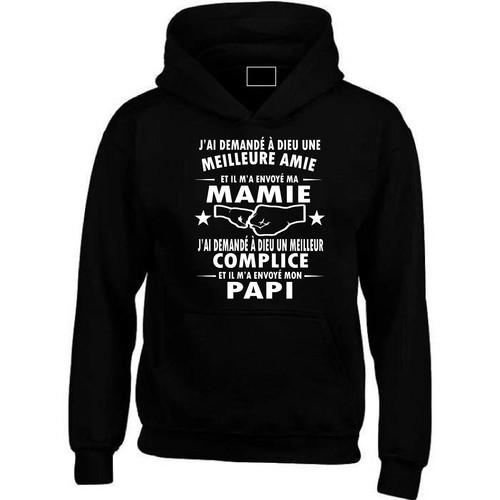 SWEAT CAPUCHE MAMIE PAPI GRAND PERE GRAND MERE - Picture 5 of 5