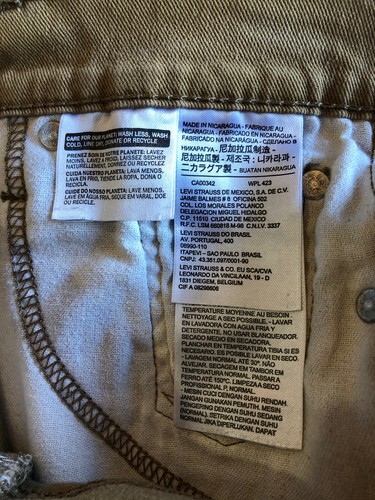 Levi’s 513 Brown Tan Jeans Size 30x32 Mens 5 Pocket - Picture 17 of 20