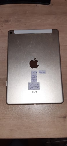 iPad AIR 2 - TABLETTE APPLE A1567 - Couleur Or et Blanc - VENDU EN ETAT - Photo 8/14