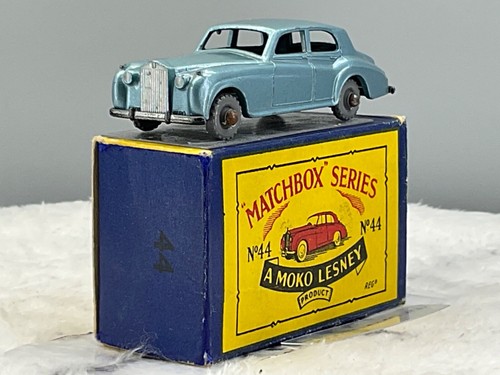 1950's Moko Lesney Matchbox #44 ARolls Royce Silver Cloud,N,Mint in B5 box Ori,. - Picture 8 of 14