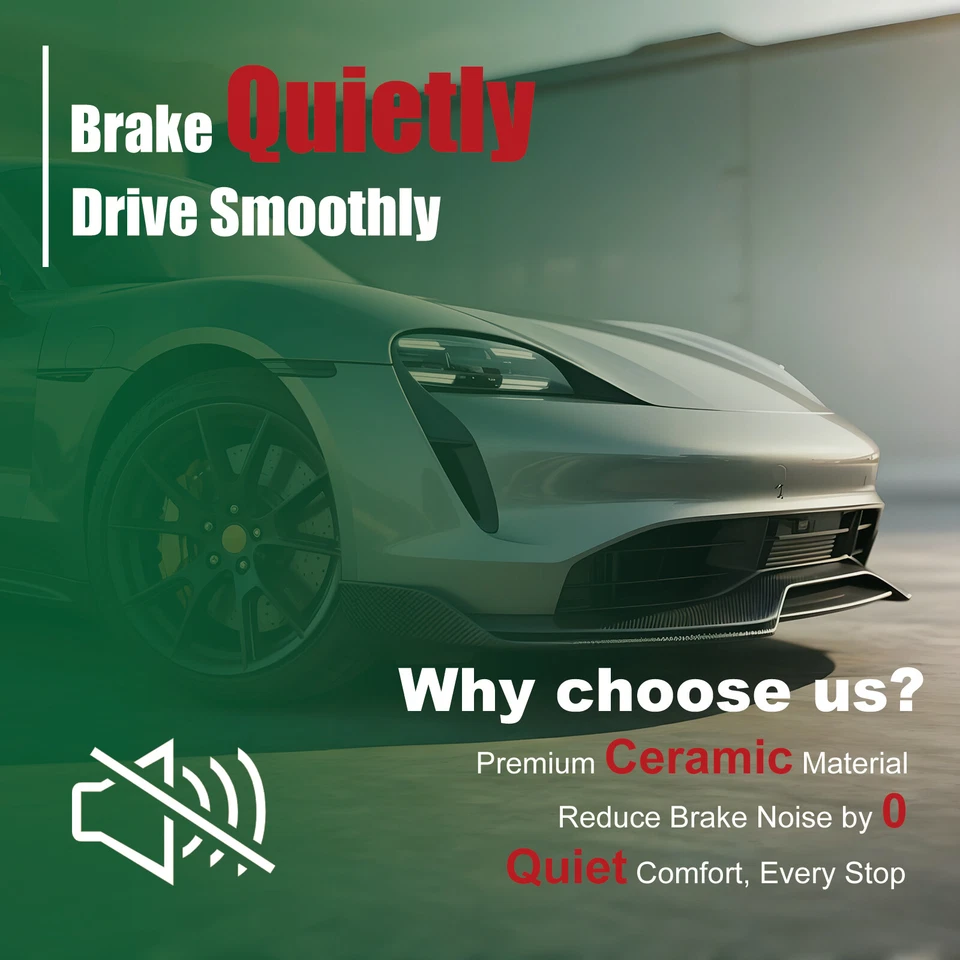 Front High-Performance Ceramic Brake Pads for Mitsubishi L200 2005-2008 - Image 3 of 4