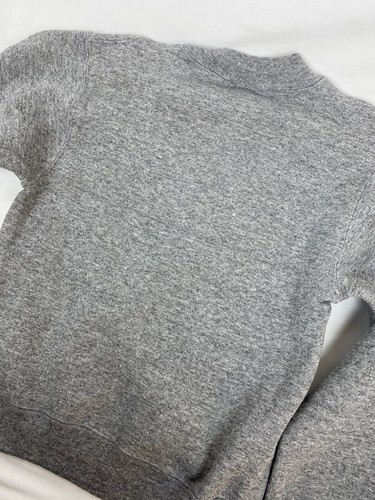 Vintage Rayon Youth Sweatshirt Small Russell Athletic NWT Gray Tri-Blend 80s - Picture 10 of 10