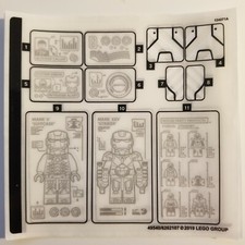 NEW LEGO  Sticker Sheet for set 76125 49540/6262107 Iron Man Hall of Armor