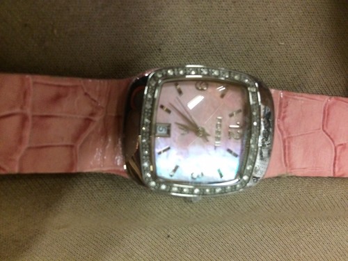 Ladies Pink F2 Fossil Watch With Leather Band And Date ES 9720 - Picture 5 of 11