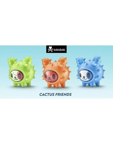 Tokidoki Sonic Cactus Pup NEW SET Of 3 Cherry Limeade, Blue Coconut, Corndog - Picture 1 of 6