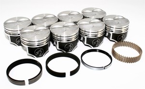 Sealed-Power-Chevy-400-4-165-034-Flat-Top-Pistons-amp-Moly-Ring-Kit-SBC-040-H616CP40