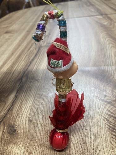 Vintage 50’s Elf Pixie Lutscher Zuckerstange Ornament Made in Japan - Bild 5 von 8