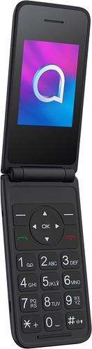 Alcatel 3082X 128MB 4G Dark Grey Unlocked Flip Mobile Phone Boxed