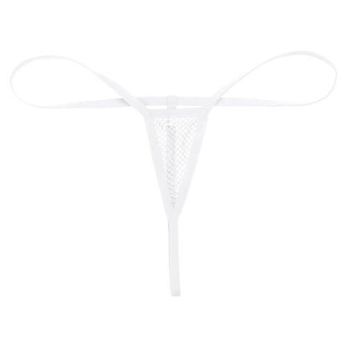 DE Damen Fischnetz Micro Mini String Slip durchsichtig G-String Tanga Unterhose - Bild 11 von 50