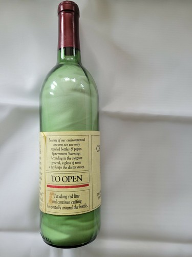 Vintage 1959 Chateau "Wine Does the Body Good" T-Shirt in Glass Wine Bottle RARE - Picture 5 of 6