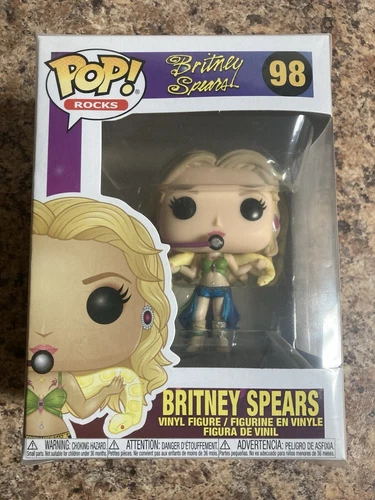 Funko POP Rocks Britney Spears 98 Vinyl Figure I'm A Slave 4 U Outfit w/ Snake