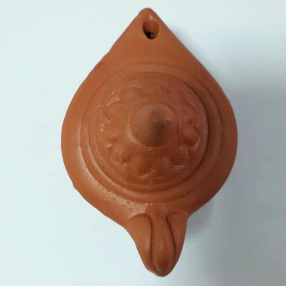 Lámpara de aceite de arcilla Aladdin tapa separada hogar hecha a mano decoración de bodas/festivales Diwali Foto 4 de 4