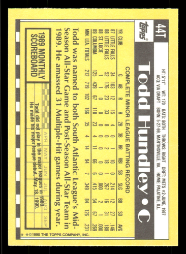 -GS- 1990 Topps Traded singles #1-132 *Free Shipping* Build your own lot - Picture 89 of 265