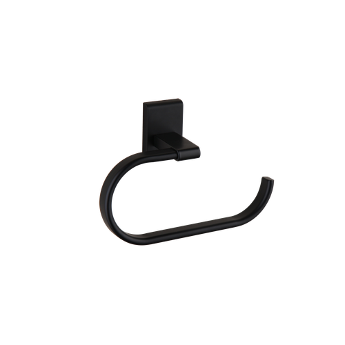 Luxury Towel Holder black Towel Ring Round Wall Mounted Towel Rack Bar Holder - Picture 3 of 12