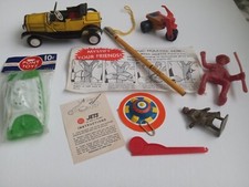 Vintage Toy Lot Japan Red Ball Shoes Lincoln Logs Figure Pony Toy Cowboy