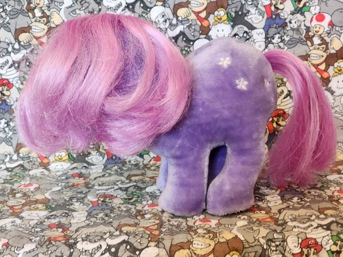 Vintage 1980’s My Little Pony Blossom Purple Hasbro Softies Toy Plush 9” Animal - Picture 2 of 6