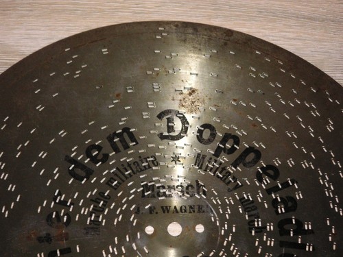 Bajo el águila doble polifono 28 cm placa de chapa caja de música disco 11" - Imagen 2 de 12