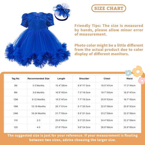 Bebé Niñas Vestido Estampado Copo de Nieve Boda Fiesta Vestidos Recién Nacido Fotografía Conjunto - Imagen 46 de 77
