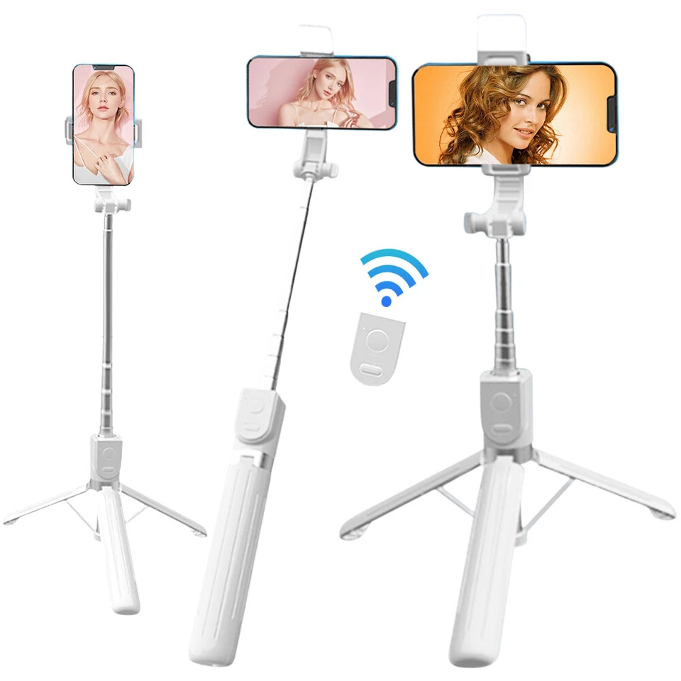 Phone tripod, retractable selfie stick with wireless remote control - Image 3 of 4