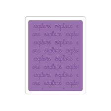 Sizzix Textured Impressions Embossing Folder - Explore by Jillibean Soup 660422