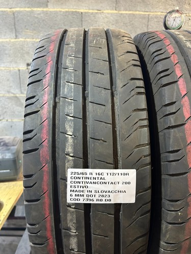 2 PNEUMATICI USATI 225/65 R 16C 112/110R CONTINENTAL ESTIVO 6 MM DOT 2823 - Foto 3 di 8