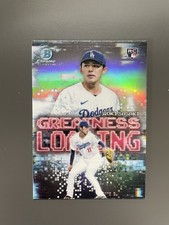 Roki Sasaki 2025 Bowman Chrome Greatness Loading RC  #GL-23 Los Angeles Dodgers