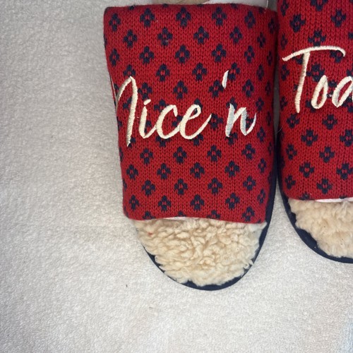 Dearfoams Women's Naughty & Nice Plush Slippers - Picture 5 of 7