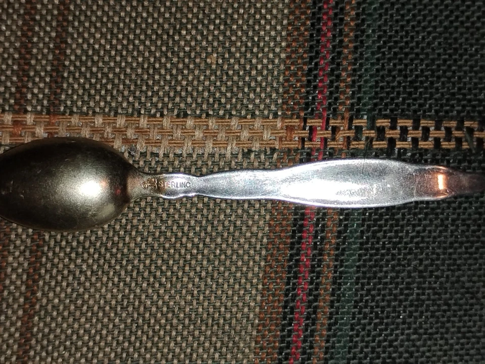 Colher para servir lírio badejante do vale prata esterlina - Imagem 2 de 3
