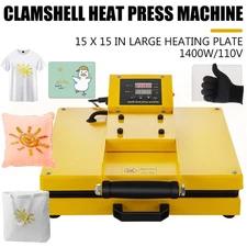 Heat Press Machine 15 x 15 in Sublimation Printer Transfer for DIY T-shirt