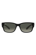 New Ray-Ban Women 58mm Gradient Rectangular Sunglasses Authentic Black