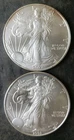 2007 and 2008 $1 American Silver Eagle Dollars