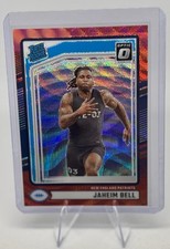 2024 Panini Donruss - Rated Rookie Jaheim Bell #337 Optic Preview Red Wave Prizm
