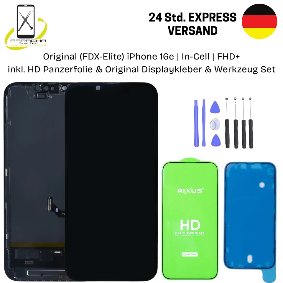 Original (FDX) Display iPhone 16e  IN-CELL Super Retina FHD+ Touchscreen TOP